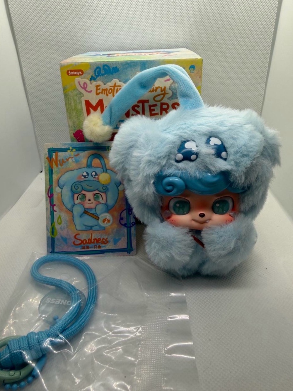 Jotoys Q.KIDS EMOTIONAL HAIRY MONSTERS SERIES -Sadness